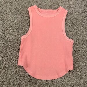 Aerie Pink Sleeveless Crop Tank Top